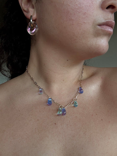 Glowdrop Necklace: Cool tone