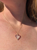 Clear Dew Heart Necklace