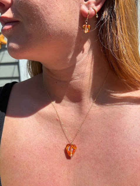 Sunbeam Dew Heart Necklace